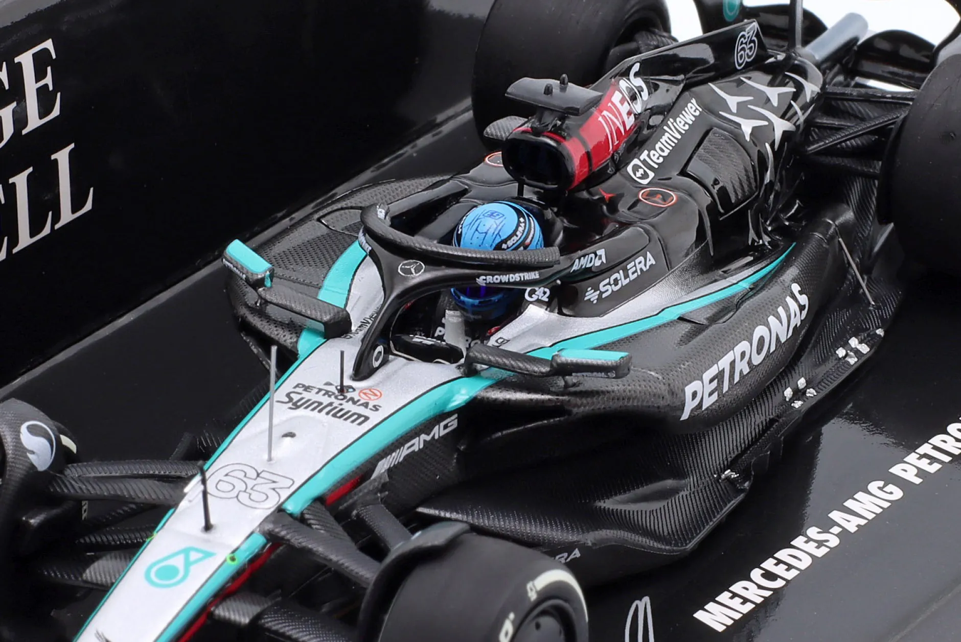 George Russell Mercedes-AMG F1 W15 #63 Formel 1 2024 1:43 Minichamps