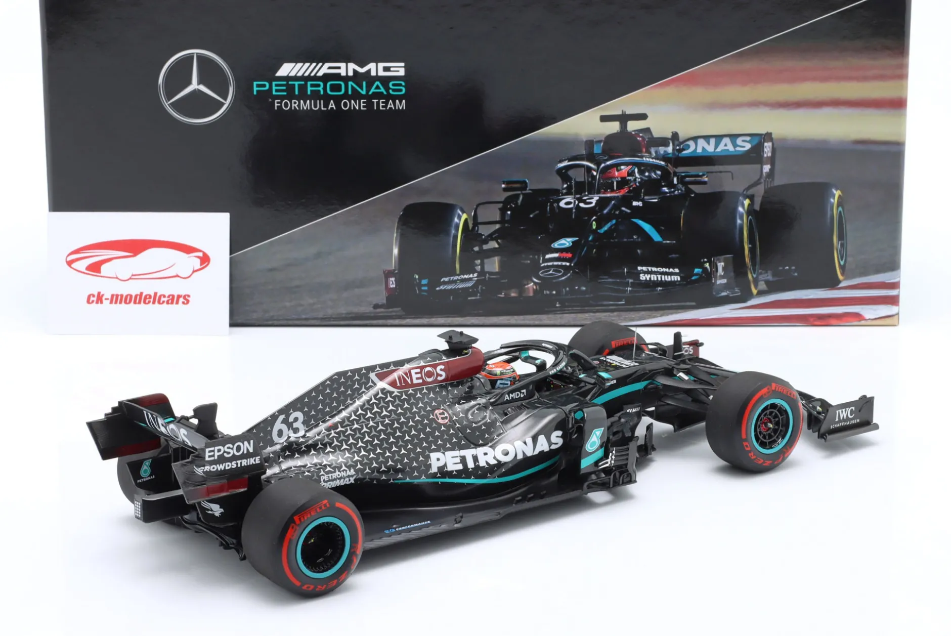 George Russell Mercedes-AMG F1 W11 #63 Sakhir GP Formel 1 2020 1:18 Minichamps