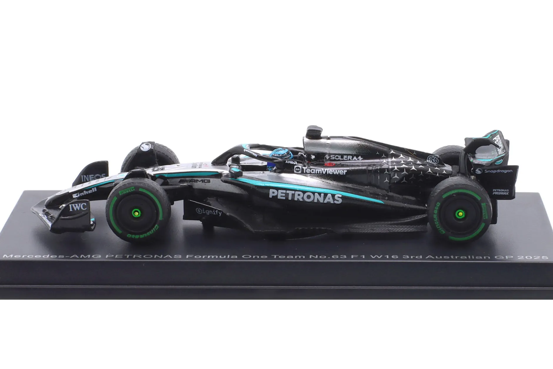 George Russell Mercedes-AMG W16 #63 3rd Australien GP Formel 1 2025 1:64 Spark