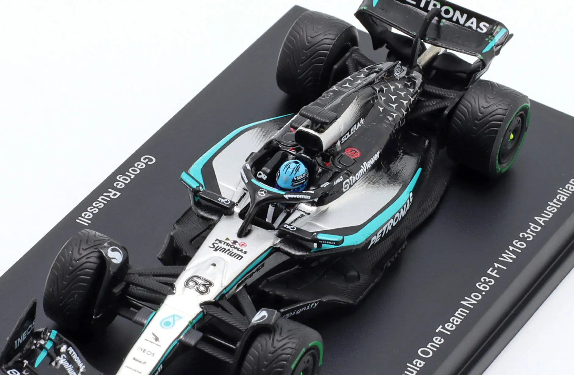 George Russell Mercedes-AMG W16 #63 3rd Australien GP Formel 1 2025 1:64 Spark
