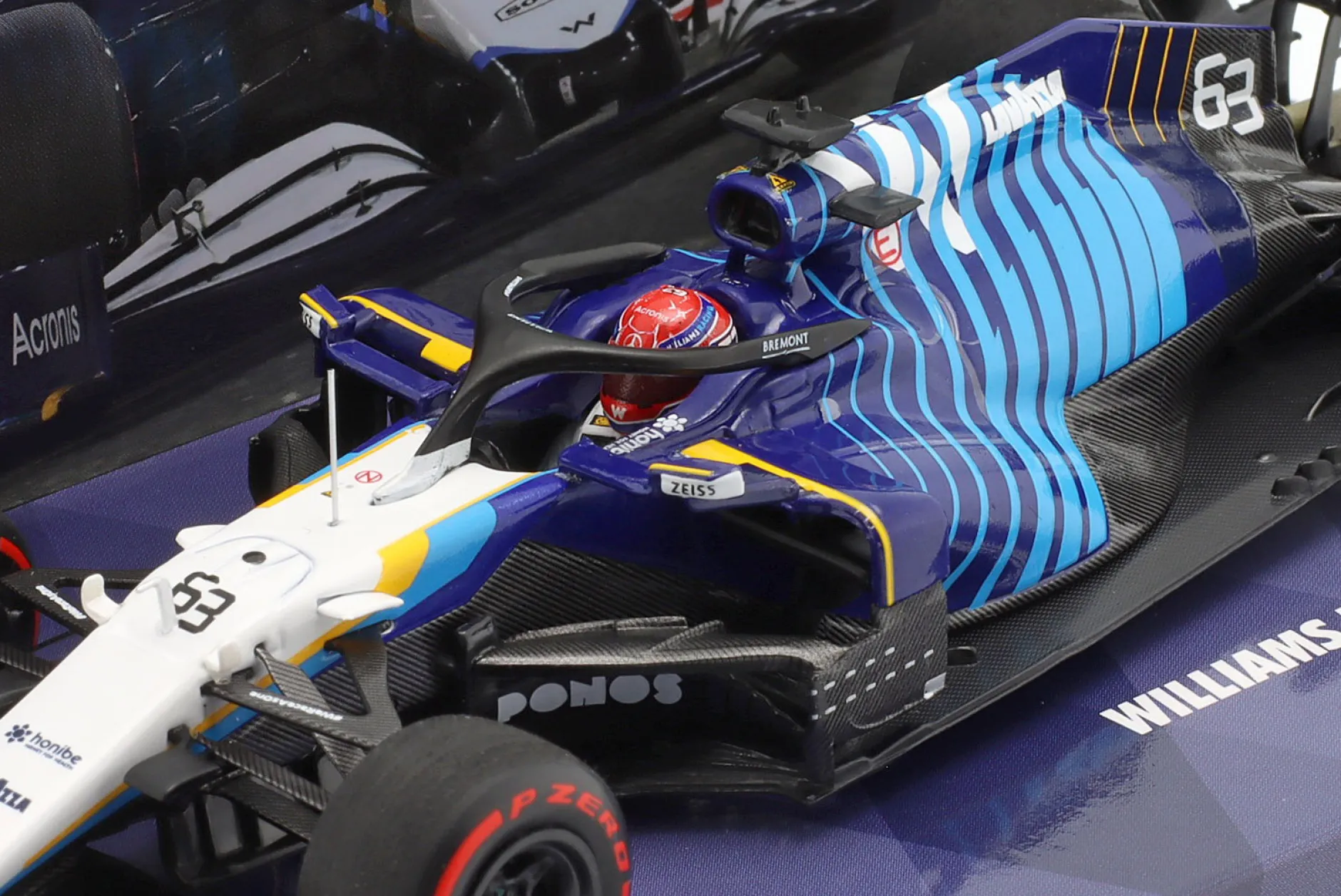 George Russell Williams FW43B #63 Bahrain GP Formel 1 2021 1:43 Minichamps