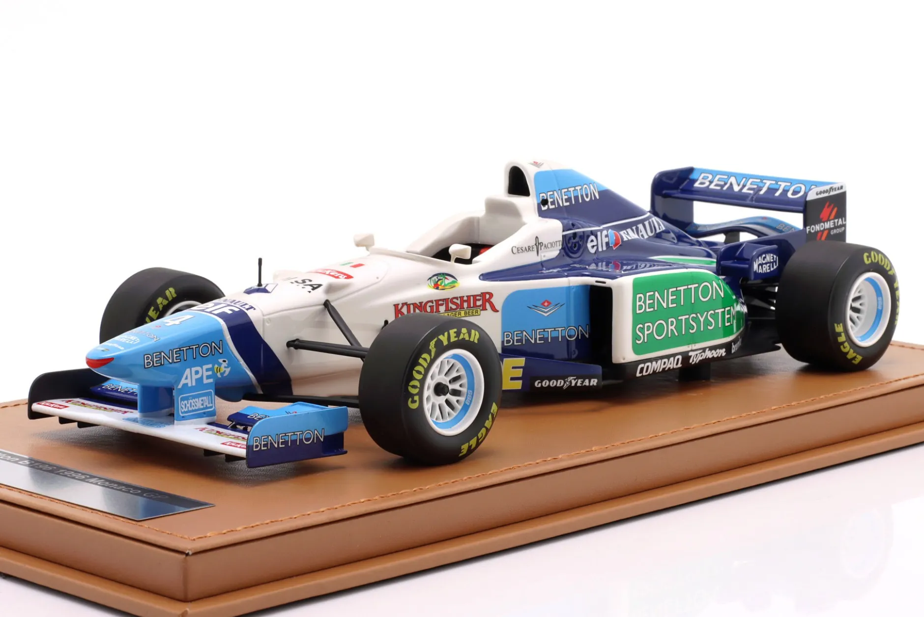 Gerhard Berger Benetton B196 #4 Monaco GP Formel 1 1996 1:18 Tecnomodel