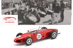 Graf Berghe v. Trips Ferrari 156 Sharknose #20 Frankreich GP Formel 1 1961 1:18 WERK83
