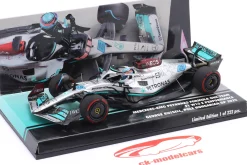 G. Russell Mercedes-AMG F1 W13 #63 1st Pole Ungarn GP Formel 1 2022 1:43 Minichamps