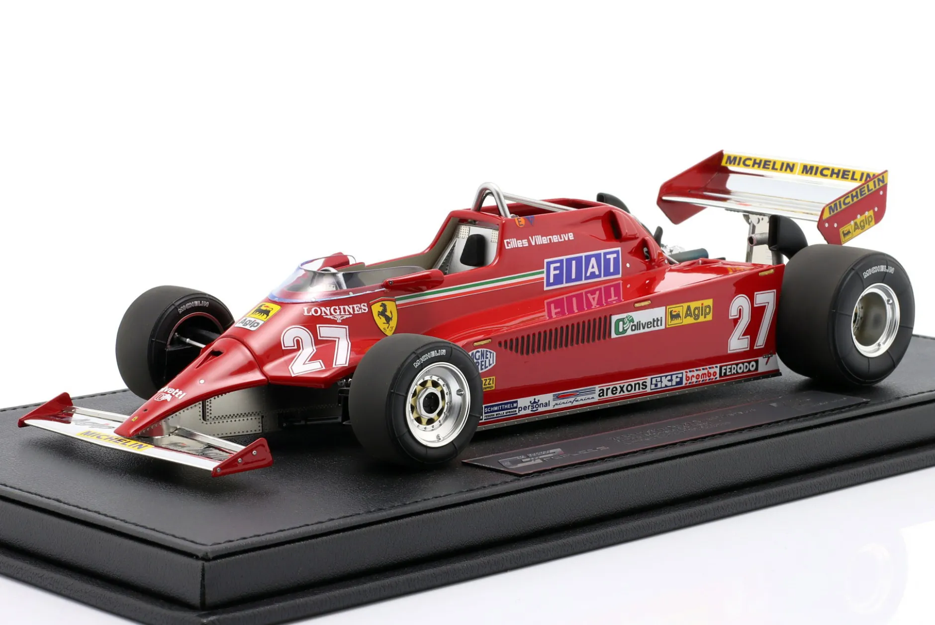 G. Villeneuve Ferrari 126CK #27 Sieger Monaco GP Formel 1 1981 1:18 GP Replicas