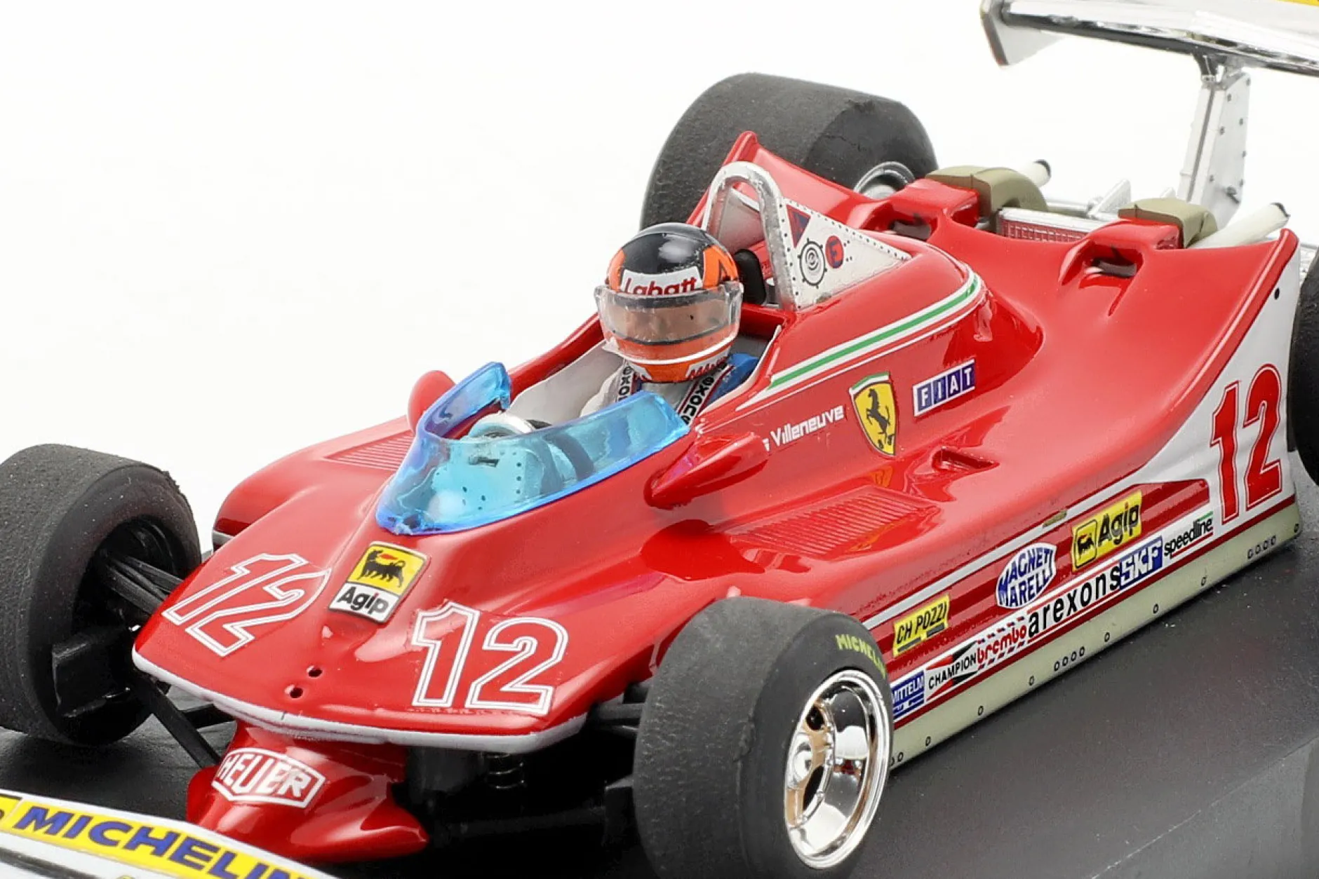 G. Villeneuve Ferrari 312 T4 #12 2. Platz GP Frankreich Formel 1 1979 1:43 Brumm