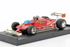 G. Villeneuve Ferrari 312 T4 #12 2. Platz GP Frankreich Formel 1 1979 1:43 Brumm