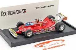 G. Villeneuve Ferrari 312 T4 #12 2. Platz GP Frankreich Formel 1 1979 1:43 Brumm