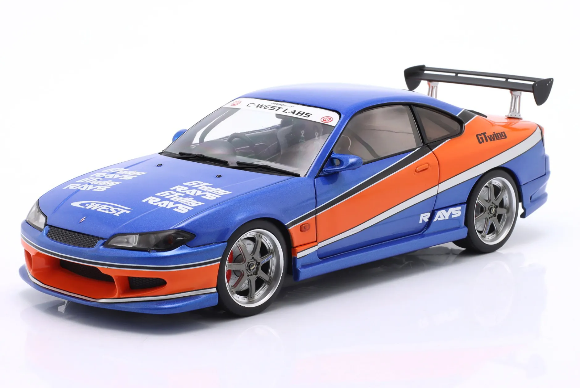 Han's Nissan Silvia (S15) Spec-S "Mona Lisa" Fast & Furious Tokyo Drift (2006) 1:18 Solido