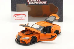 Han's Toyota GR Supra Fast & Furious 9 (2021) orange / schwarz 1:24 Jada Toys
