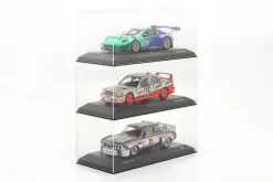 Hochwertige Acryl-Vitrine für Modellautos im Maßstab 1:18 mit Sockel SAFE