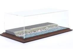Hochwertige Acryl Vitrine mit Diorama-Bodenplatte Murefte - Sea Side 1:43 Atlantic