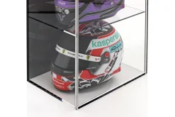Hochwertige Vitrine mit 4 Fächern für Helme im Maßstab 1:2 schwarz SAFE