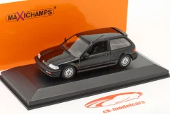 Honda Civic Baujahr 1990 schwarz 1:43 Minichamps