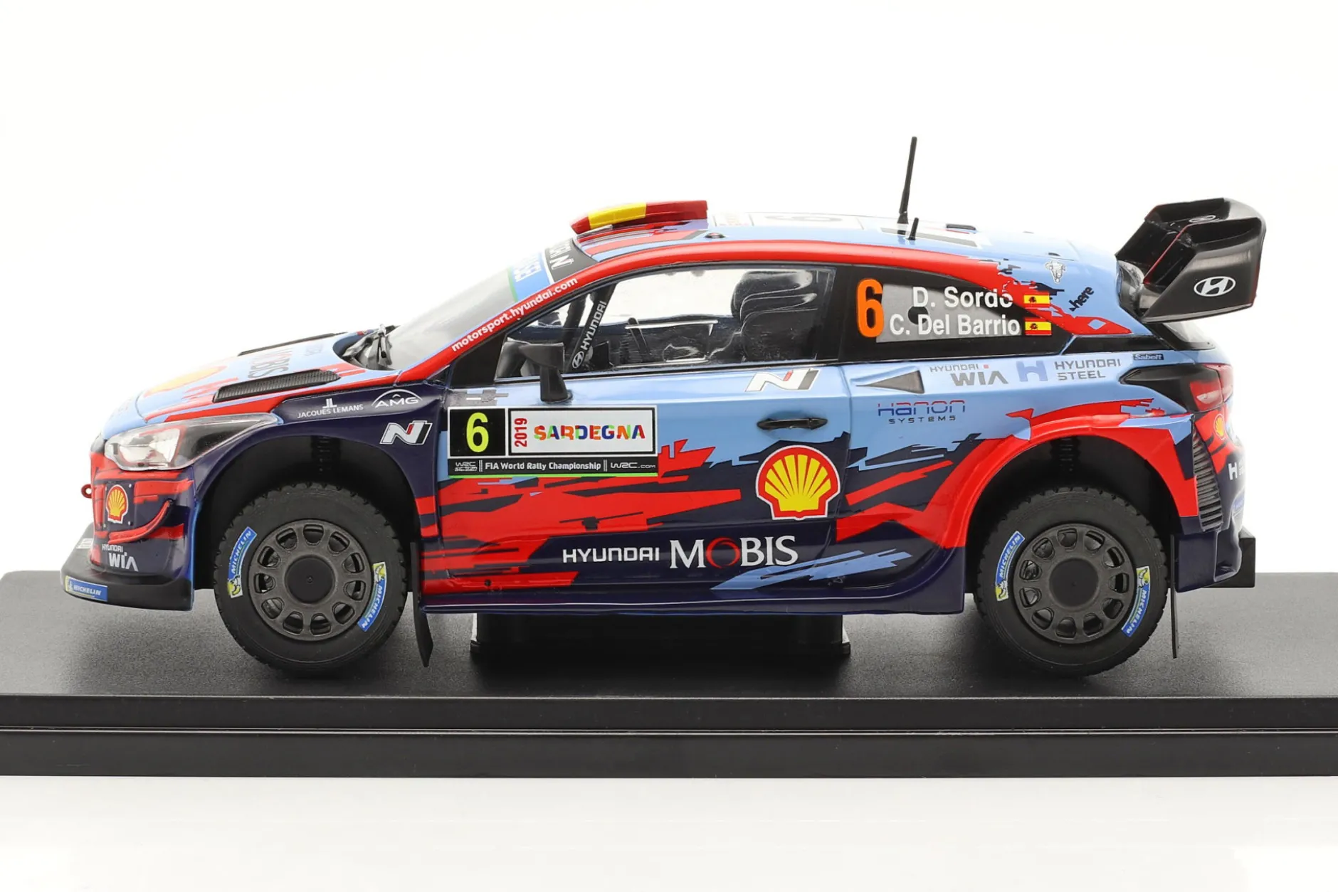 Hyundai i20 Coupe WRC #6 Sieger Rallye Italien Sardinien 2019 1:24 Altaya