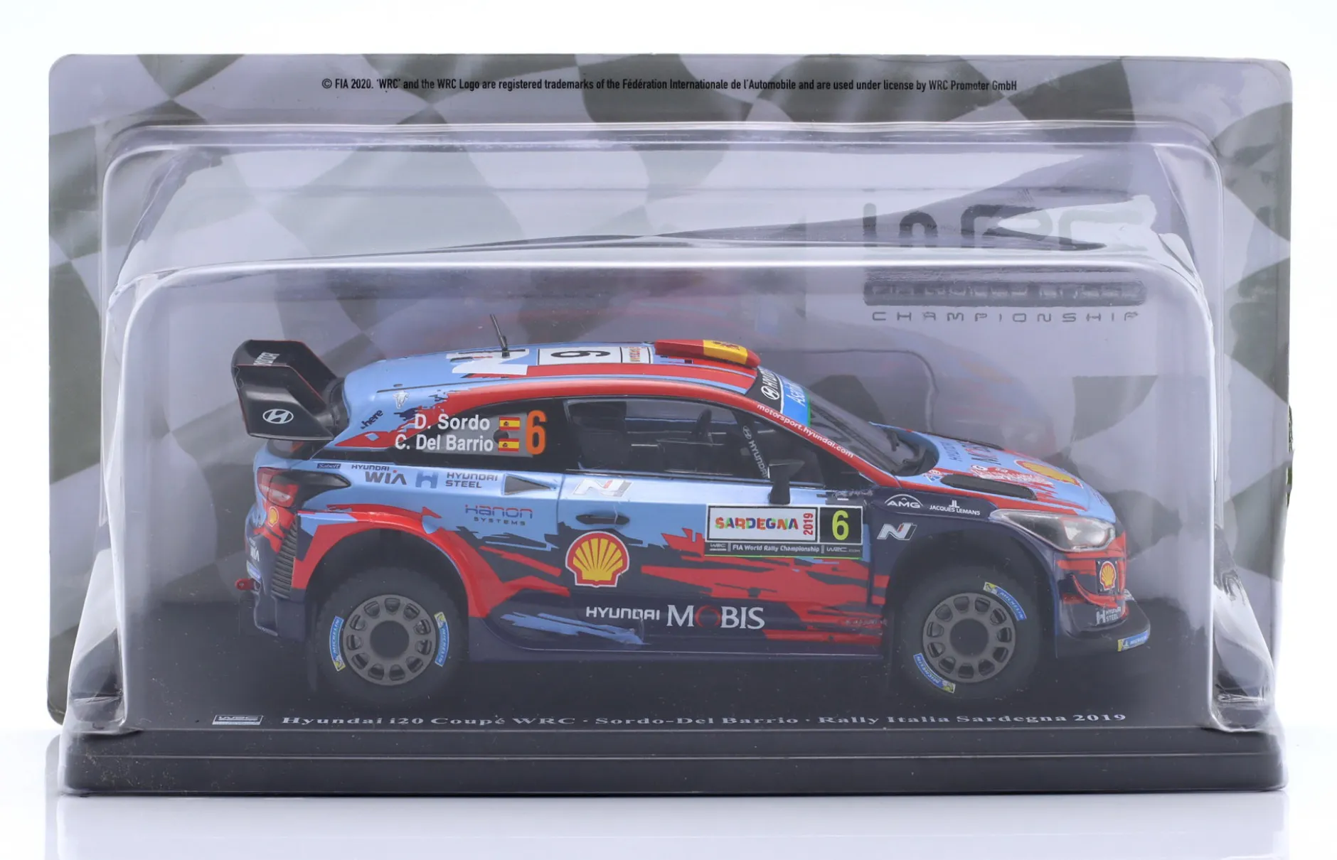 Hyundai i20 Coupe WRC #6 Sieger Rallye Italien Sardinien 2019 1:24 Altaya