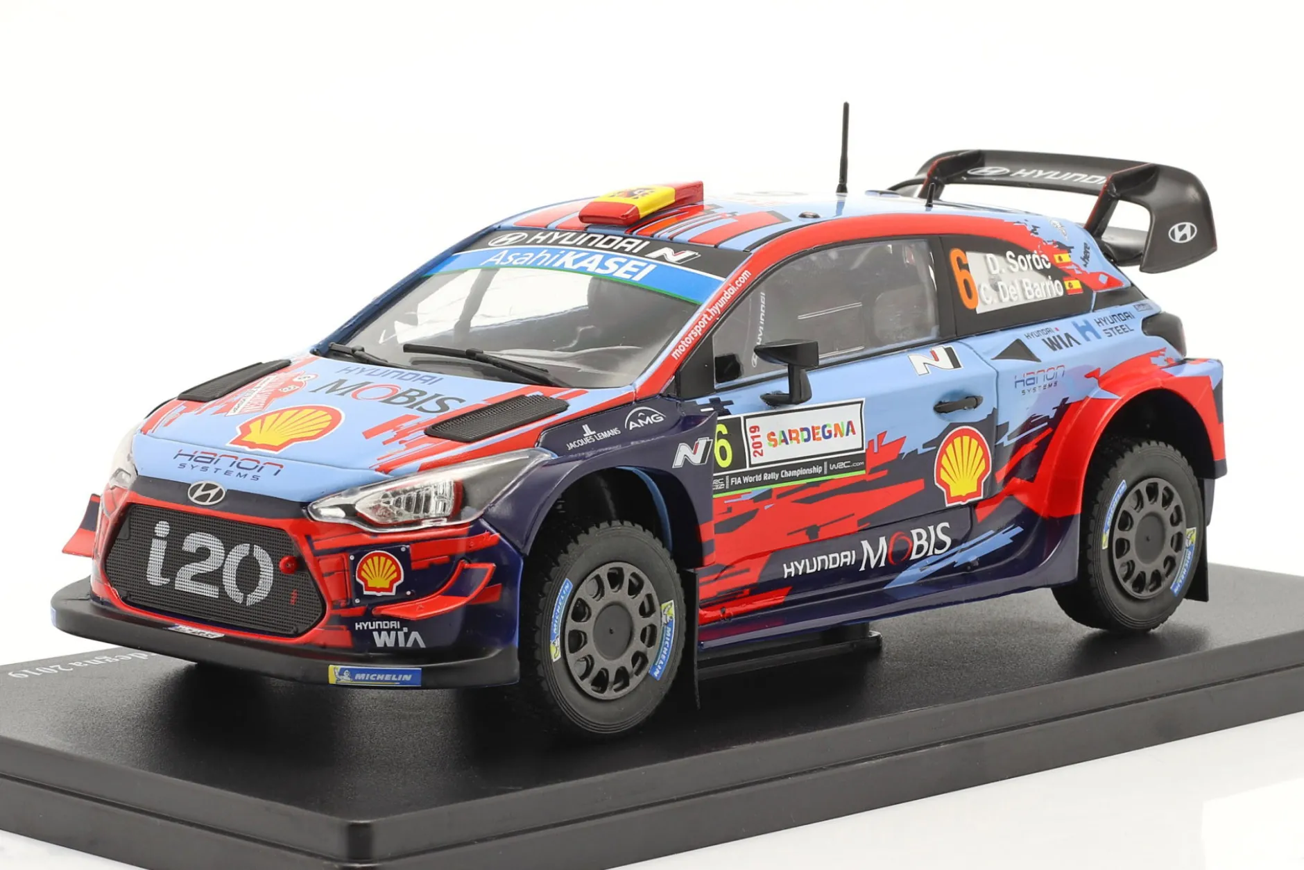 Hyundai i20 Coupe WRC #6 Sieger Rallye Italien Sardinien 2019 1:24 Altaya