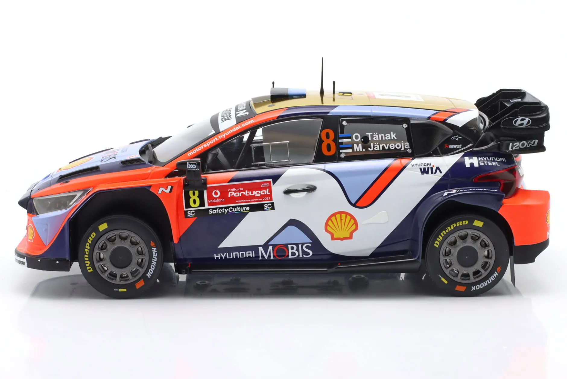 Hyundai i20 N Rally1 #8 2nd Rallye Portugal 2025 Tänak, Järveoja 1:18 Ixo