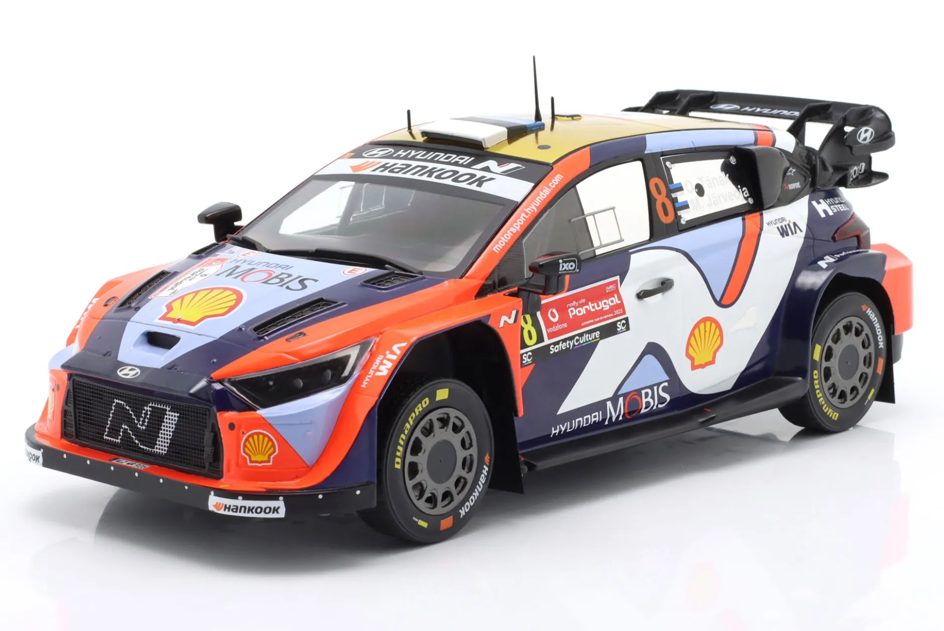 Hyundai i20 N Rally1 #8 2nd Rallye Portugal 2025 Tänak, Järveoja 1:18 Ixo