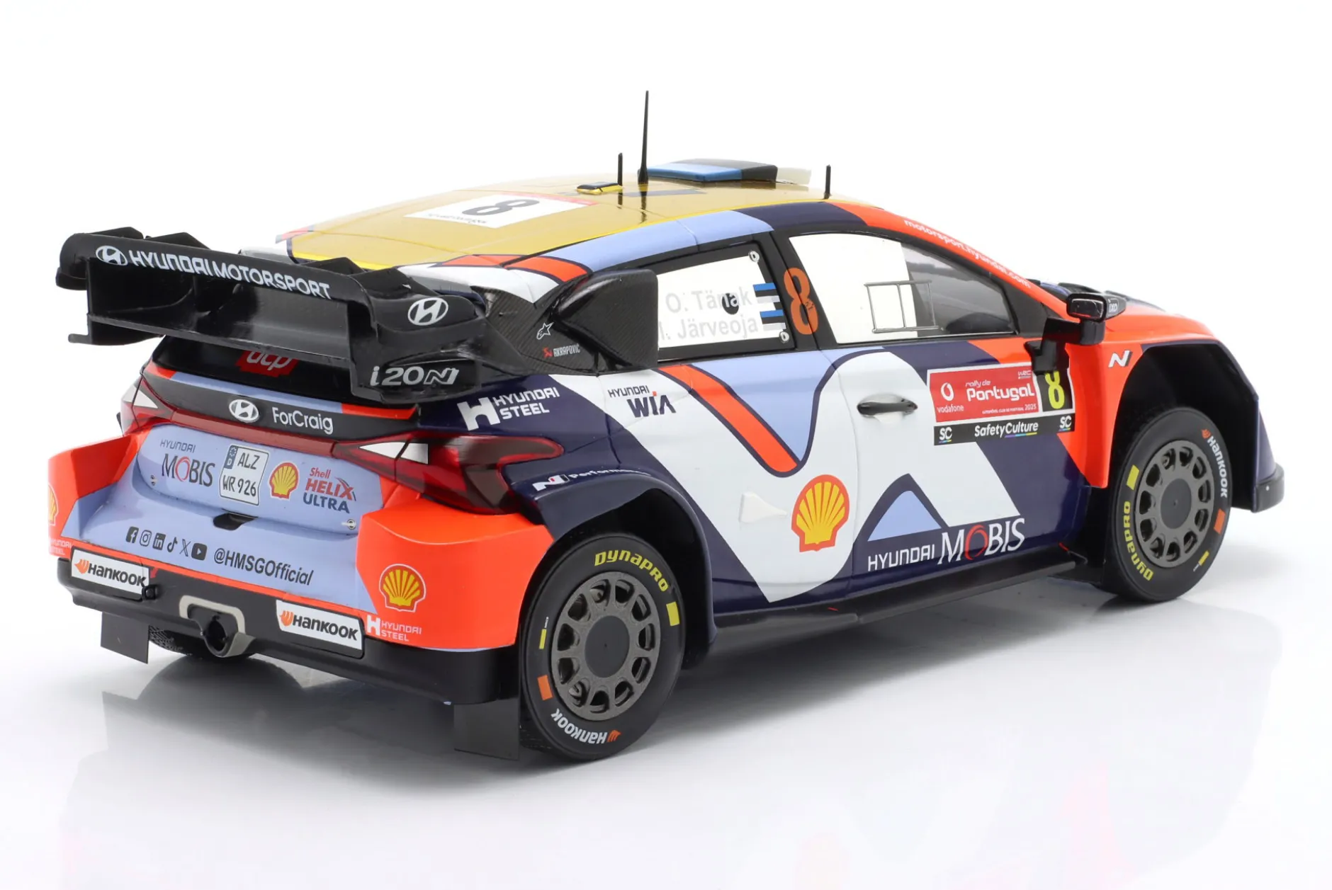 Hyundai i20 N Rally1 #8 2nd Rallye Portugal 2025 Tänak, Järveoja 1:18 Ixo