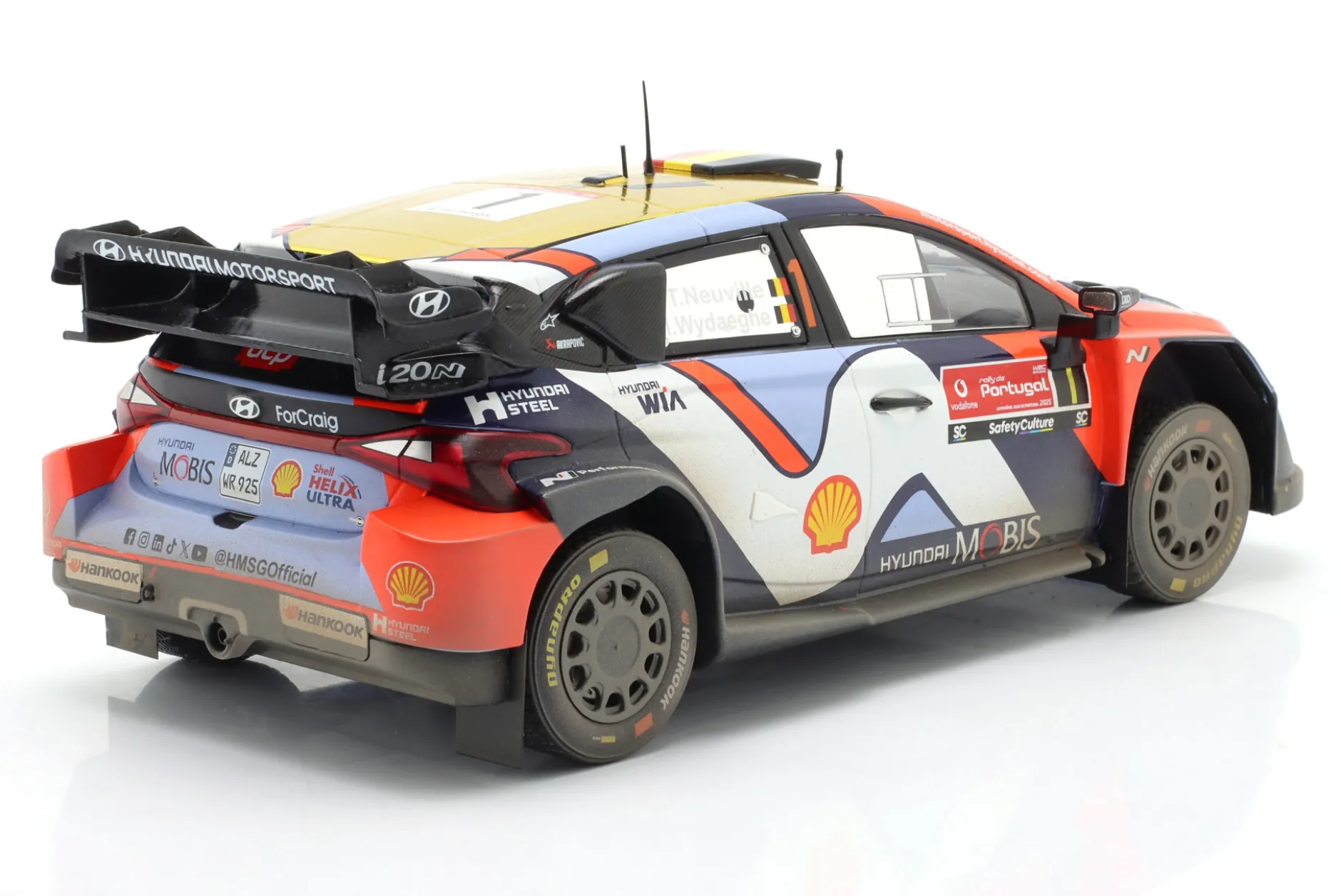 Hyundai i20 N Rally1 #1 4th Rallye Portugal 2025 Wydaeghe, Neuville 1:18 Ixo