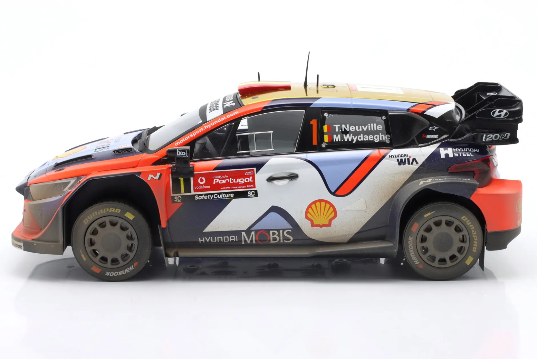 Hyundai i20 N Rally1 #1 4th Rallye Portugal 2025 Wydaeghe, Neuville 1:18 Ixo