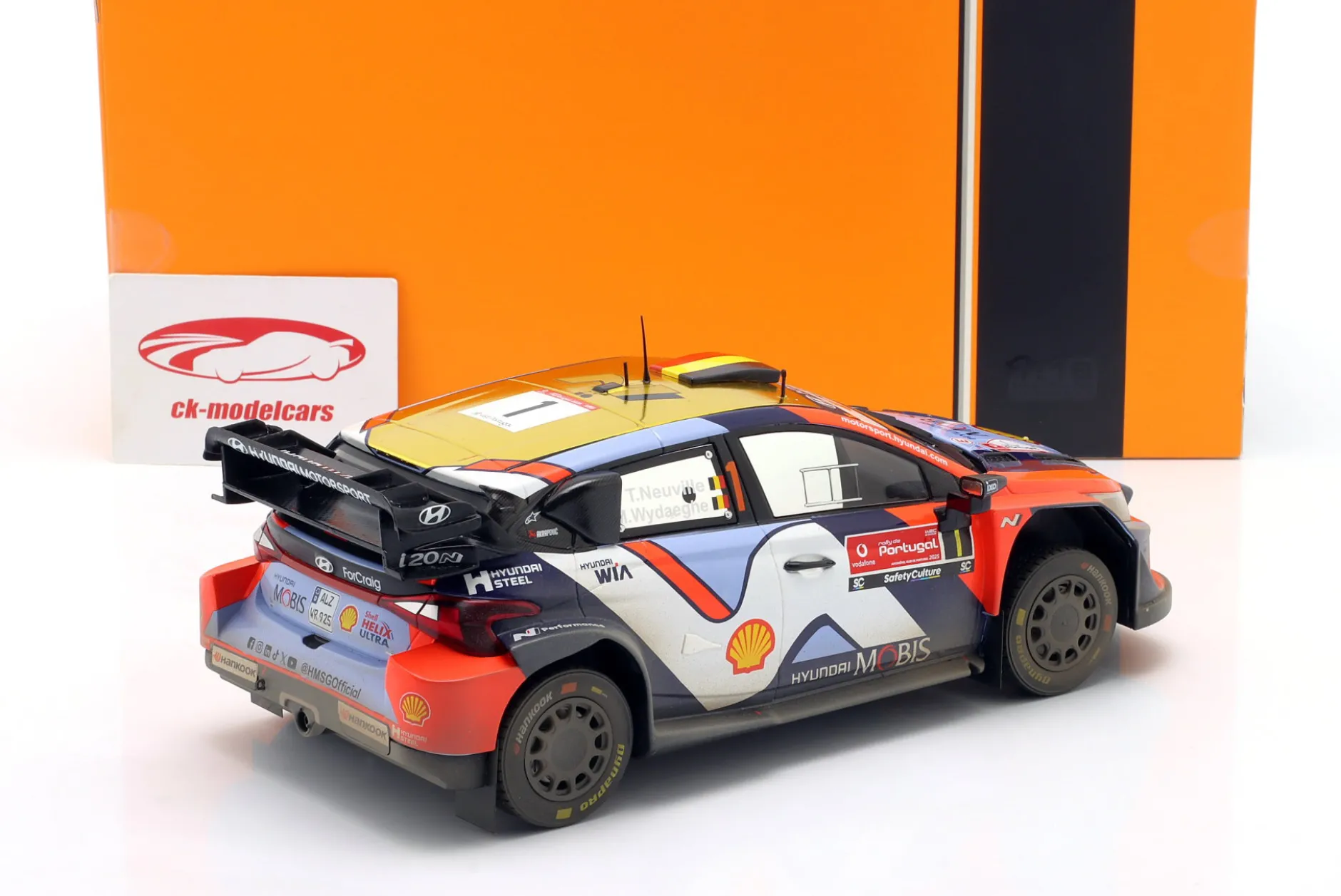 Hyundai i20 N Rally1 #1 4th Rallye Portugal 2025 Wydaeghe, Neuville 1:18 Ixo