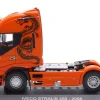 Iveco Stralis 500 Sattelzugmaschine Baujahr 2008 orange / Dekor 1:43 Hachette