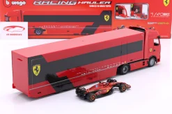 Iveco S-Way 570 Formel 1 Renntransporter mit Ferrari SF-24 #16 Leclerc 1:43 Bburago