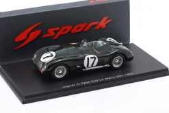 Jaguar C-Type #17 2nd 24h LeMans 1953 Walker, Moss 1:43 Spark