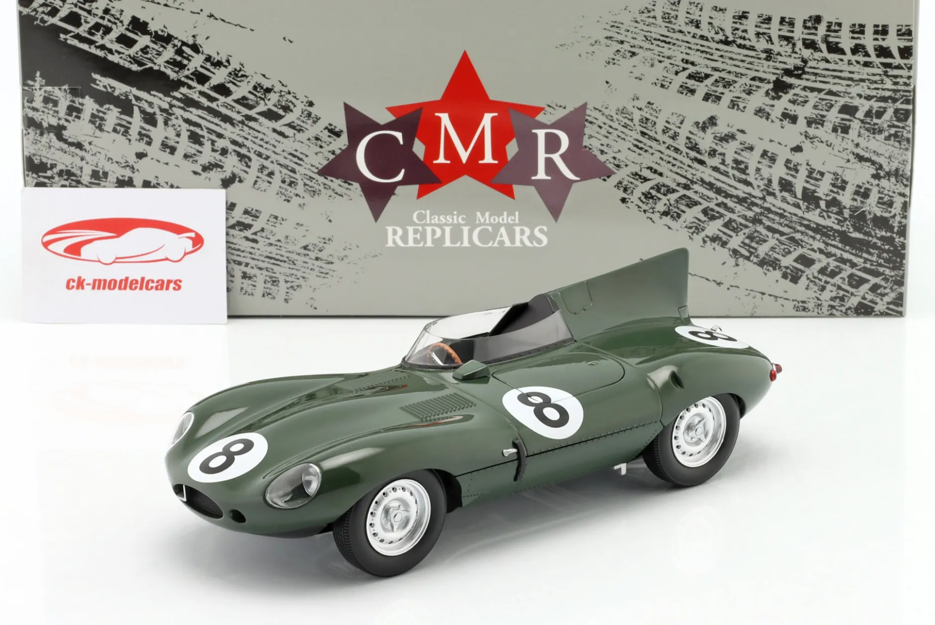 Jaguar D-Type #8 24h LeMans 1955 Beauman, Dewis 1:18 CMR