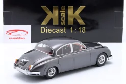 Jaguar MK II 3.8 LHD Baujahr 1959 dunkelgrau metallic 1:18 KK-Scale