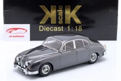 Jaguar MK II 3.8 LHD Baujahr 1959 dunkelgrau metallic 1:18 KK-Scale