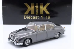 Jaguar MK II 3.8 RHD Baujahr 1959 dunkelgrau metallic 1:18 KK-Scale