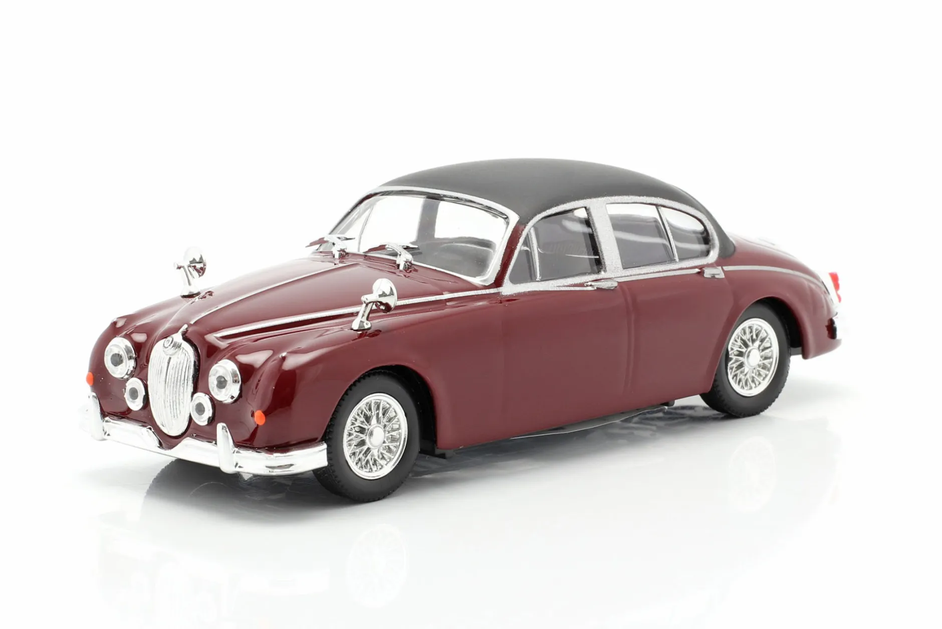 Jaguar MK II TV-Serie Inspector Morse (1987-2000) dunkelrot 1:43 Cararama