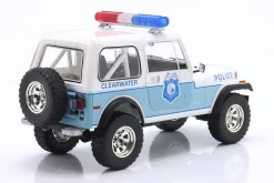 Jeep CJ-7 Clearwater Florida Police weiß / blau 1:18 Greenlight
