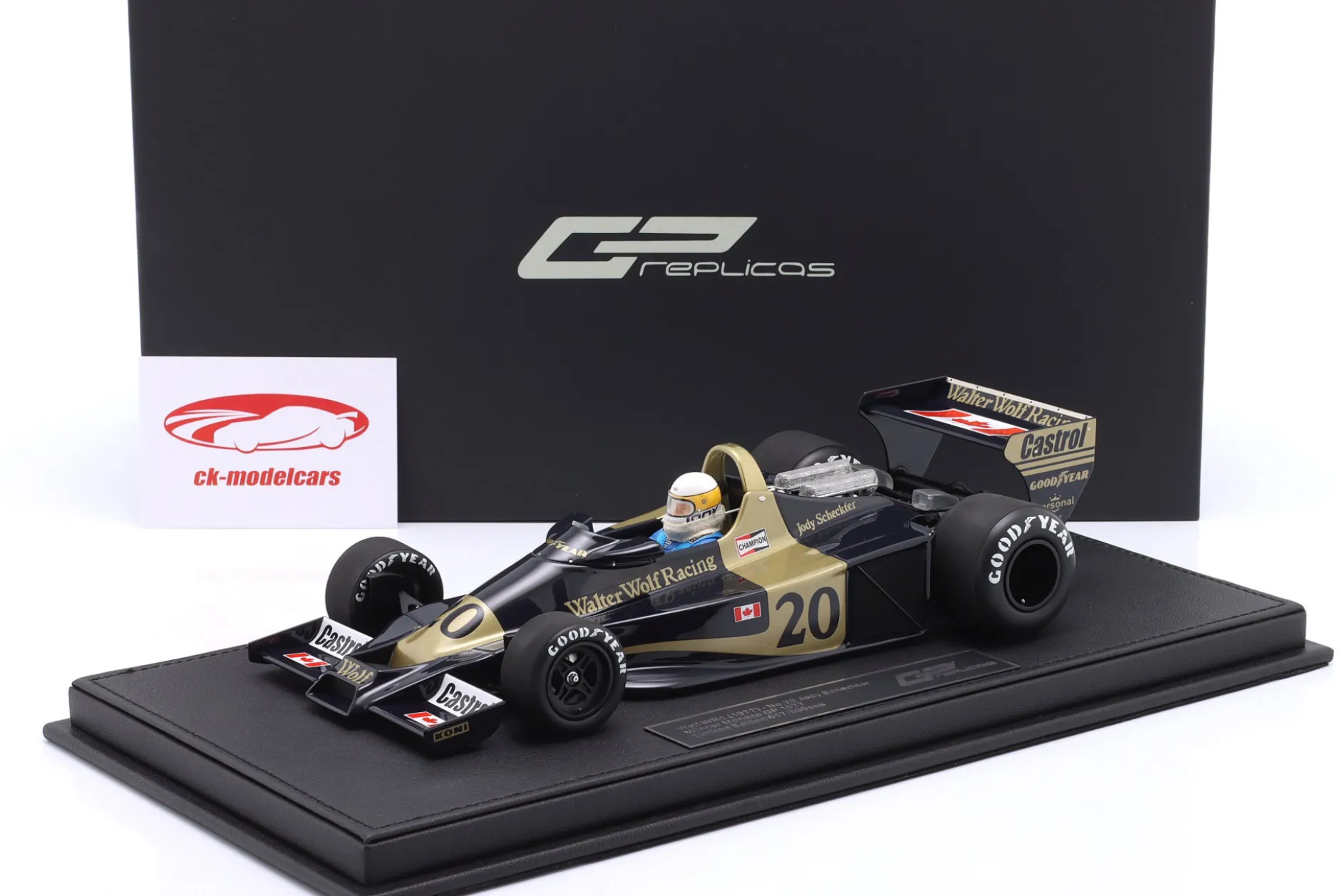 Jody Scheckter Wolf WR1 #20 Sieger Monaco GP Formel 1 1977 1:18 GP Replicas