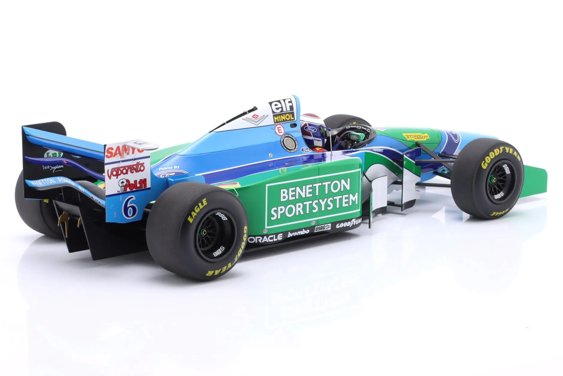 Jos Verstappen Benetton B194 #6 3rd Ungarn GP Formel 1 1994 1:12 Minichamps