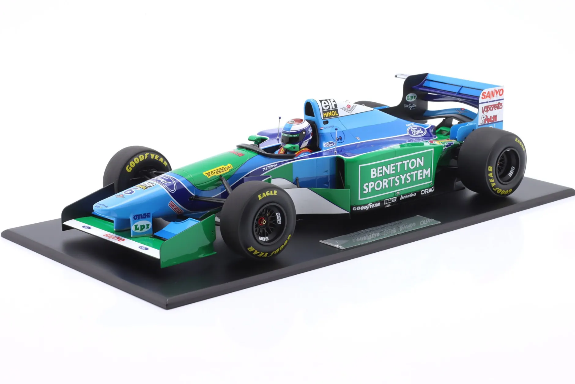 Jos Verstappen Benetton B194 #6 3rd Ungarn GP Formel 1 1994 1:12 Minichamps