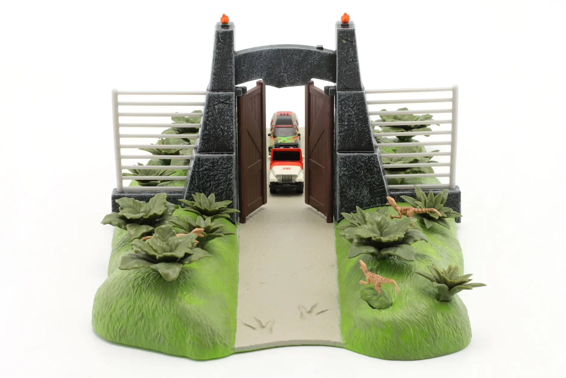 Jurassic Park 30th Anniversary Nano Scene with 2 cars Jada Toys
