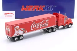 Kenworth T600 Sattelzug Coca-Cola Baujahr 1986 rot 1:43 WERK83