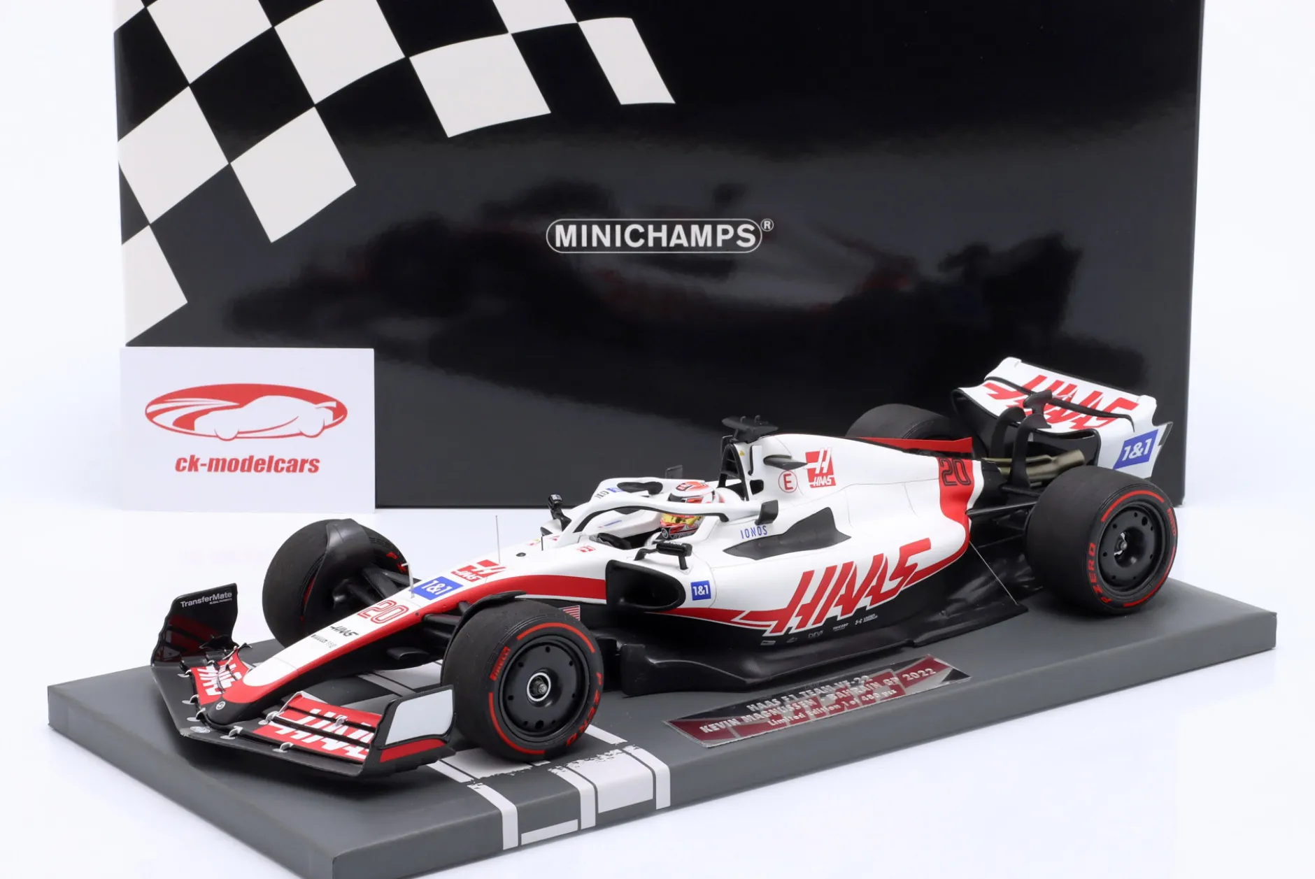 Kevin Magnussen Haas VF-22 #20 5th Bahrain GP Formel 1 2022 1:18 Minichamps