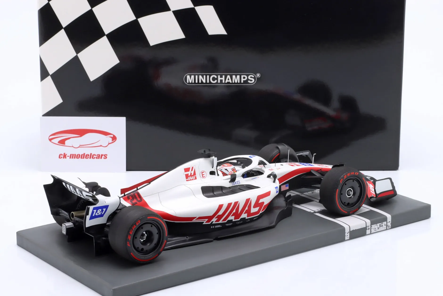 Kevin Magnussen Haas VF-22 #20 5th Bahrain GP Formel 1 2022 1:18 Minichamps