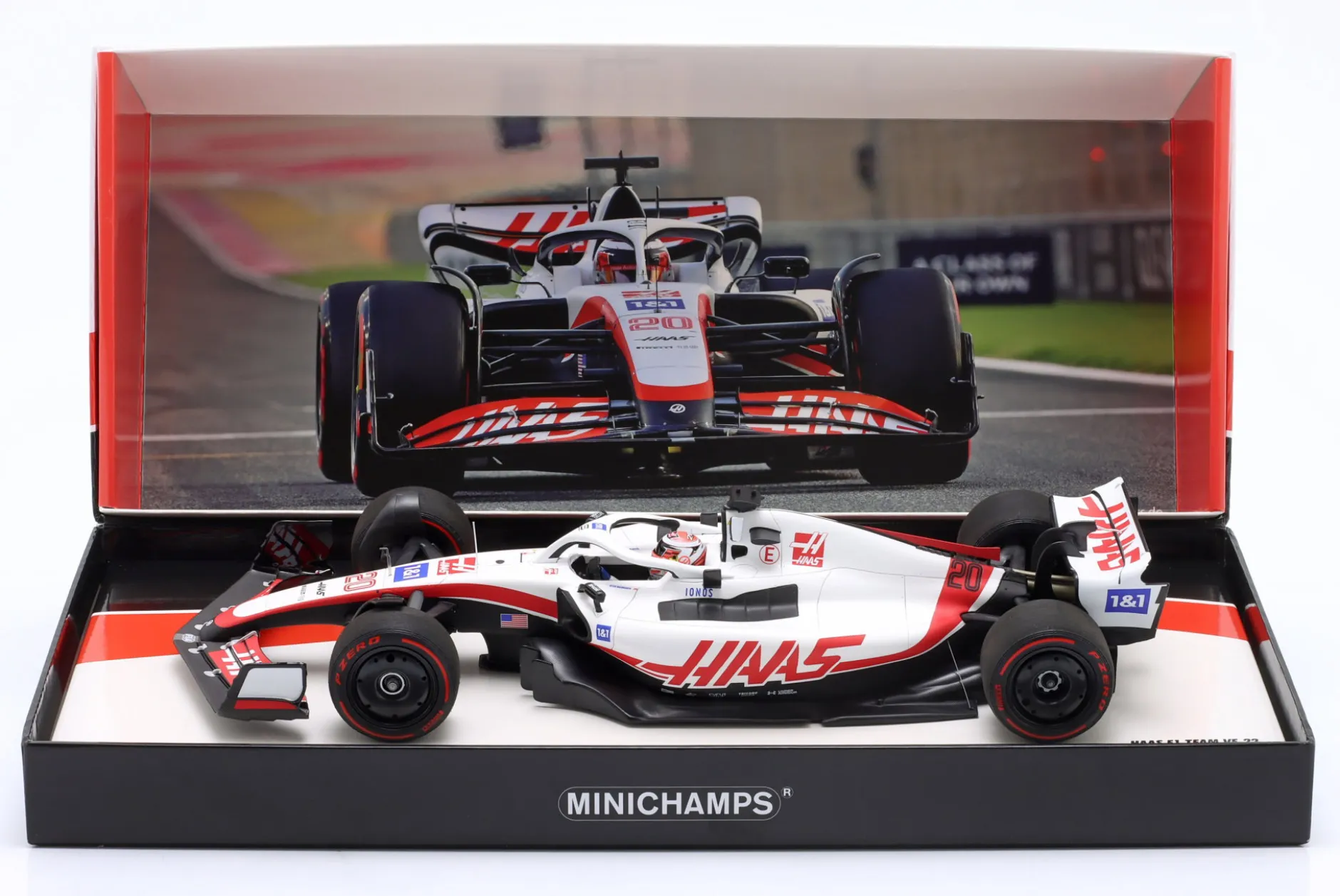 Kevin Magnussen Haas VF-22 #20 5th Bahrain GP Formel 1 2022 1:18 Minichamps