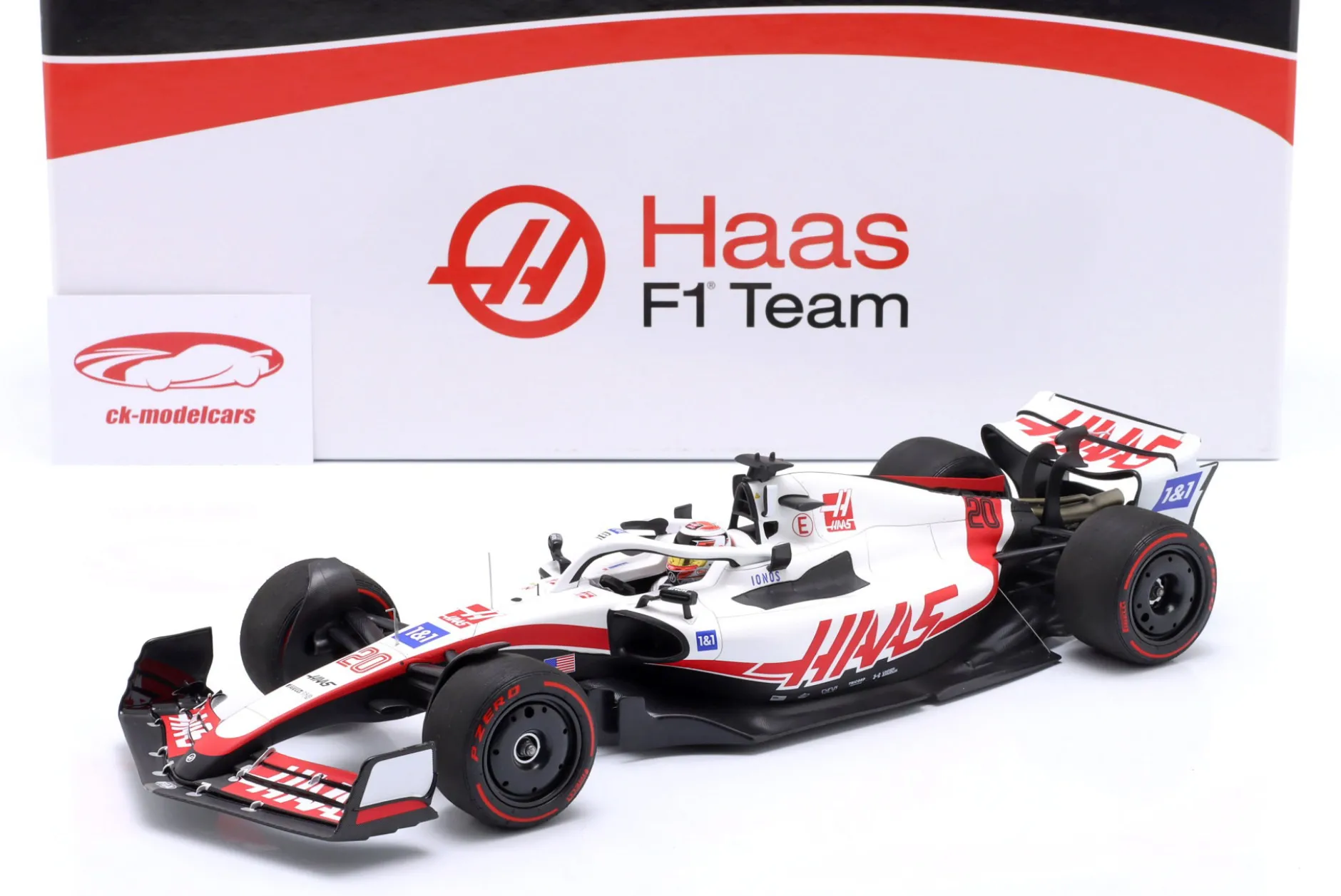 Kevin Magnussen Haas VF-22 #20 5th Bahrain GP Formel 1 2022 1:18 Minichamps