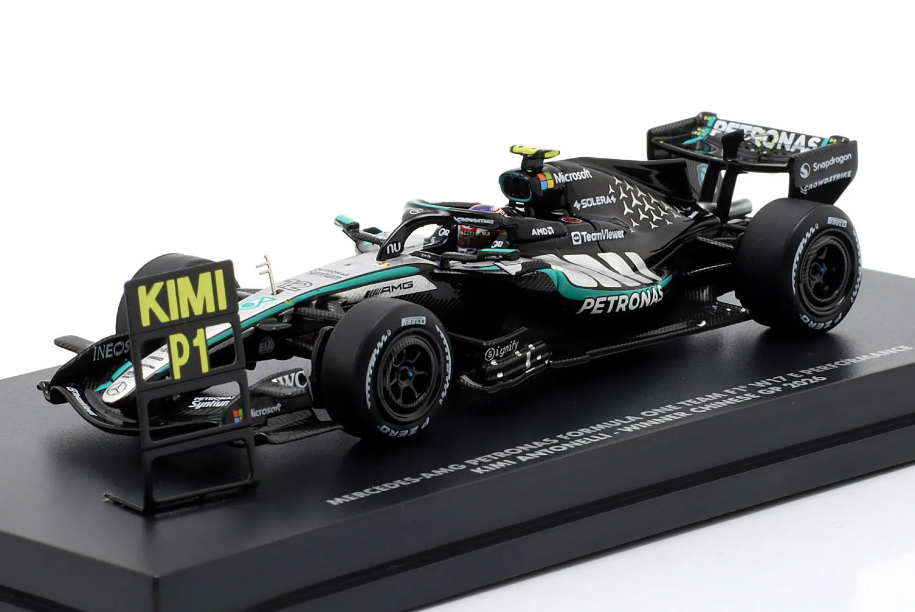 Kimi Antonelli Mercedes-AMG F1 W17 #12 Sieger China GP Formel 1 2026 1:64 Minichamps
