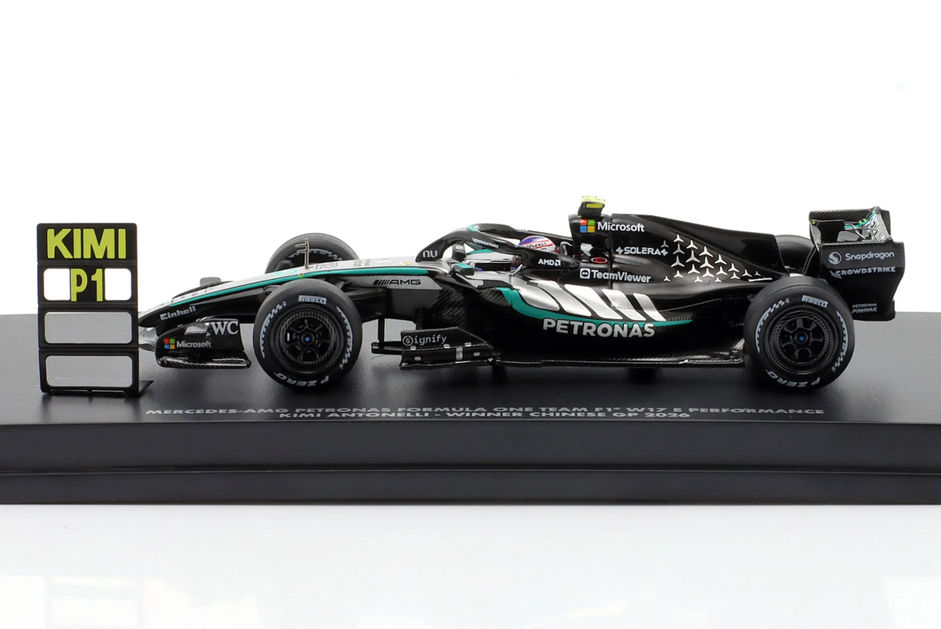 Kimi Antonelli Mercedes-AMG F1 W17 #12 Sieger China GP Formel 1 2026 1:64 Minichamps