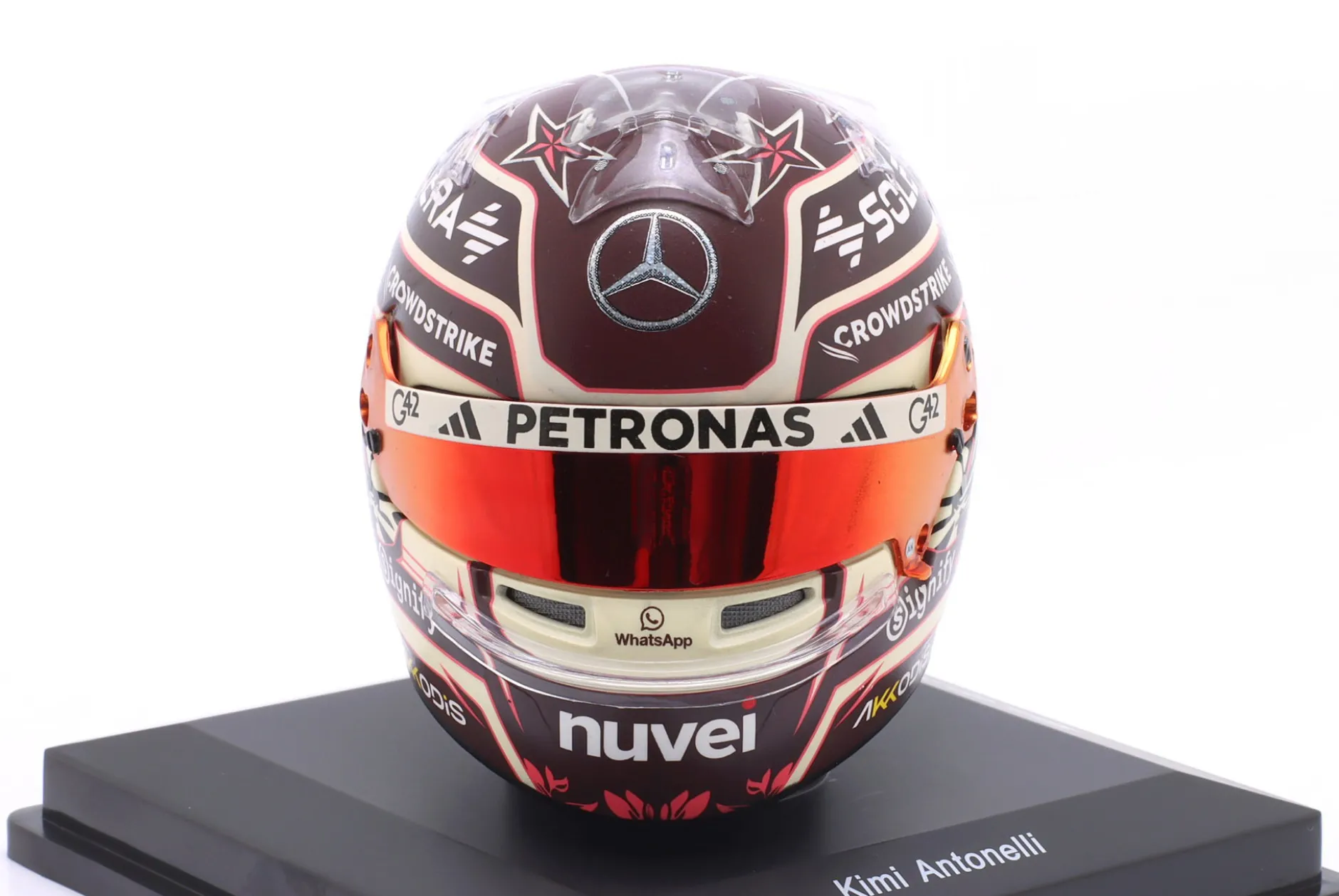 Kimi Antonelli Mercedes-AMG Petronas #12 Miami GP Formel 1 2025 Helm 1:5 Spark