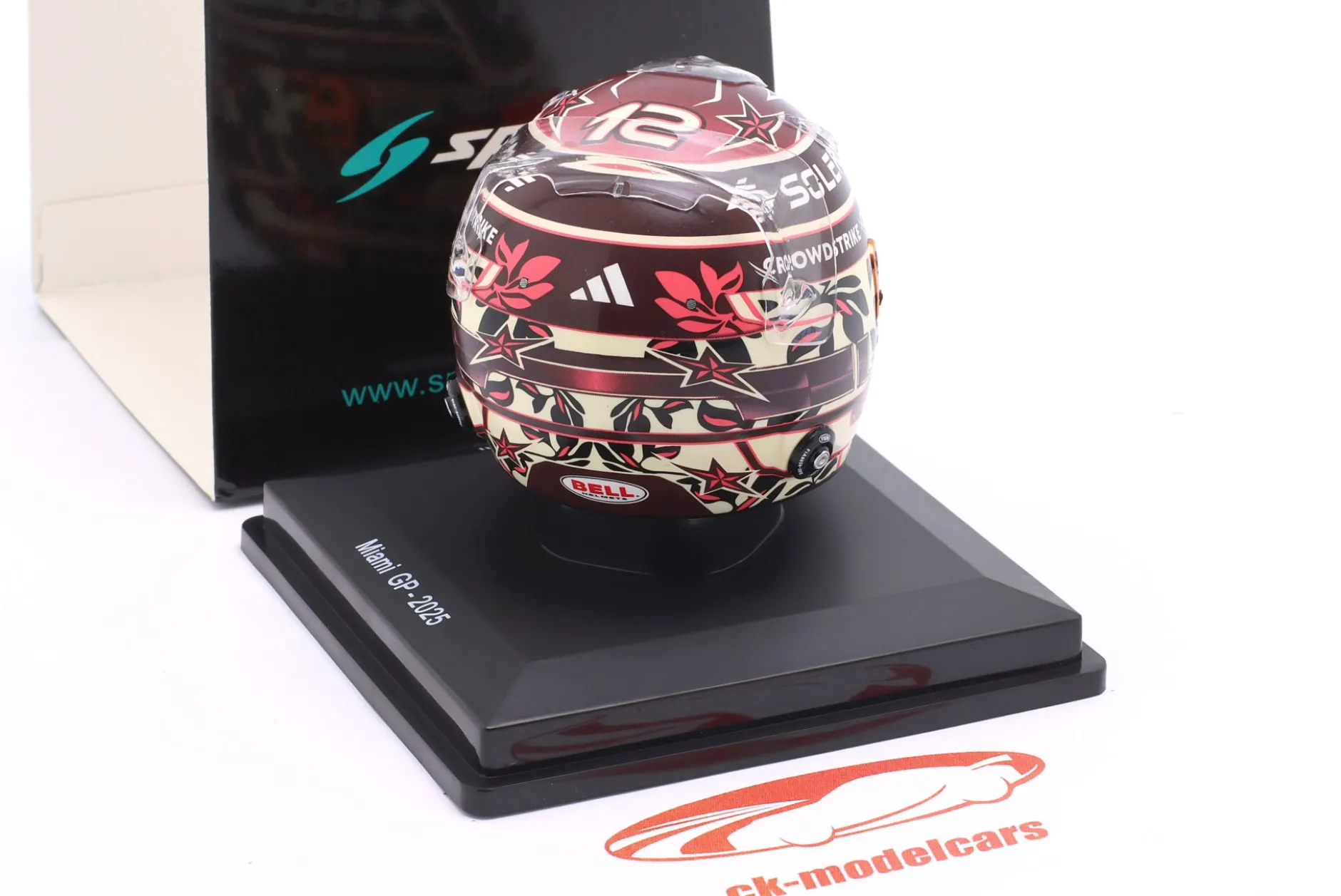 Kimi Antonelli Mercedes-AMG Petronas #12 Miami GP Formel 1 2025 Helm 1:5 Spark