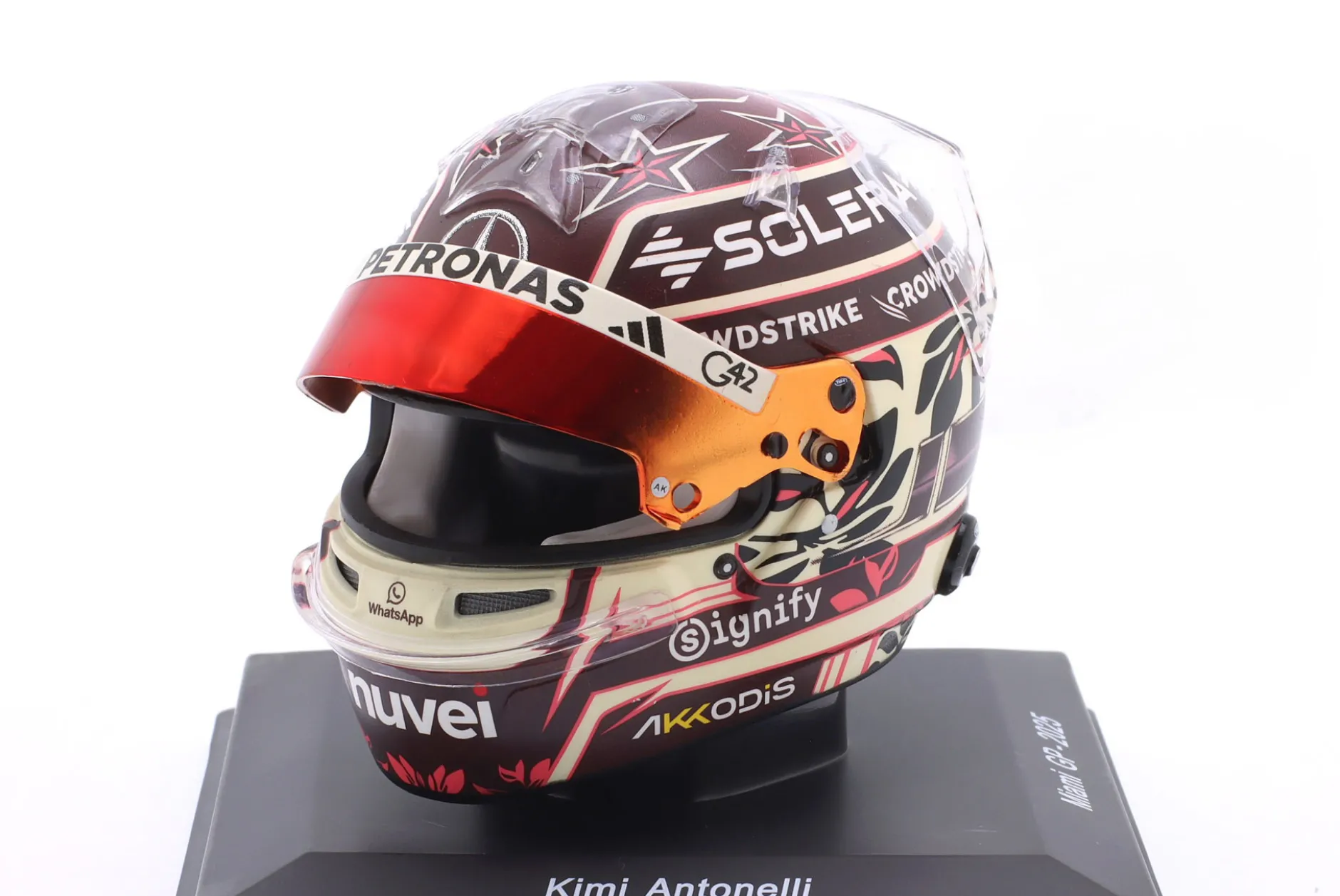 Kimi Antonelli Mercedes-AMG Petronas #12 Miami GP Formel 1 2025 Helm 1:5 Spark